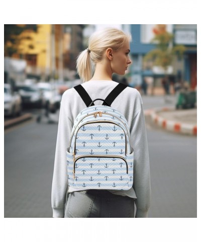 Anchor Backpack Purse for Women Small Mini Women's Fashion Backpack with Zipper Weekend Bag,M Medium $18.19 Backpacks