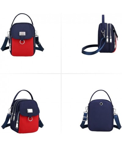 Waterproof Women Crossbody Bag Elegant Oxford Messenger Bags Simple for Work, Multi-pocket Storage Shoulder Handbag Blue $12....