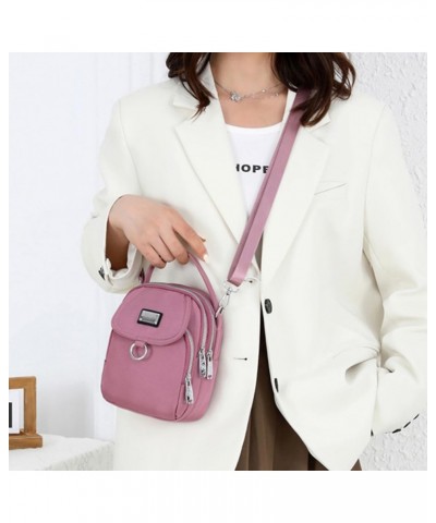 Waterproof Women Crossbody Bag Elegant Oxford Messenger Bags Simple for Work, Multi-pocket Storage Shoulder Handbag Blue $12....