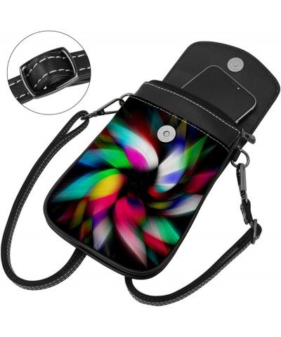 Stylish Leather Phone Bag - Crossbody Purse for Women - Classic & Functional Shoulder Bag Skull with Flowers Multicoloured5 $...