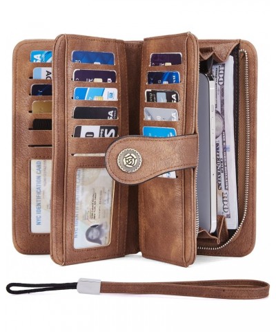 Women Leather Designer Handbags bundle Women Leather Wallet RFID $52.35 Wallets