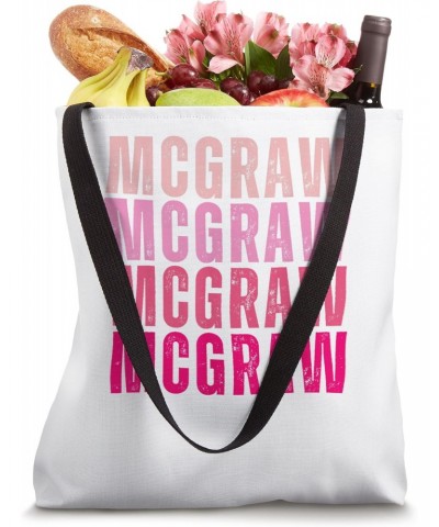 Personalized Name Mcgraw I Love Mcgraw Vintage Tote Bag $10.34 Totes