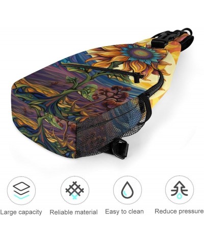 Red Flower Crossbody Bags for Women Sling Backpack Men Chest Bag Trave Cycling Casual Shoulder Daypacks 37 $11.75 Crossbody Bags