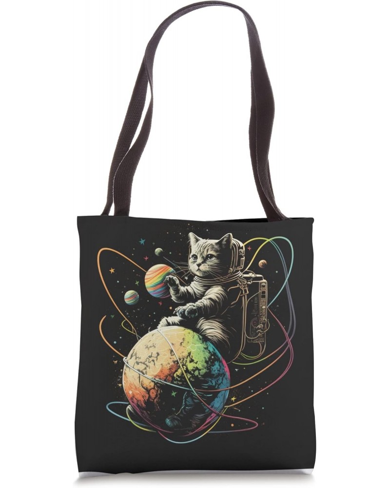 Funny astraunot cat Design cat lovers Cool space lover Tote Bag $12.85 Totes