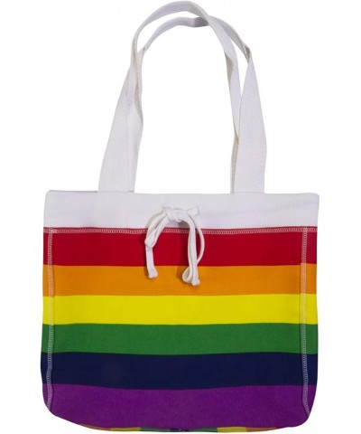 Pro-Weave Large Everyday Fleece Travel Tote Bag with draw cords - One Size Rainbow Pride $14.00 Totes