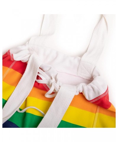 Pro-Weave Large Everyday Fleece Travel Tote Bag with draw cords - One Size Rainbow Pride $14.00 Totes