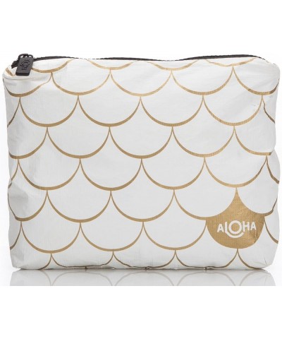 Small Pouch | Lightweight, Packable, and Splash-Proof Makeup Pouch | Easy to Clean White Mermaid in Gold $18.86 Clutches