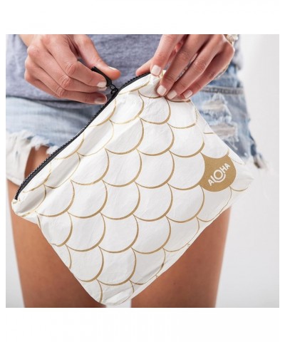 Small Pouch | Lightweight, Packable, and Splash-Proof Makeup Pouch | Easy to Clean White Mermaid in Gold $18.86 Clutches