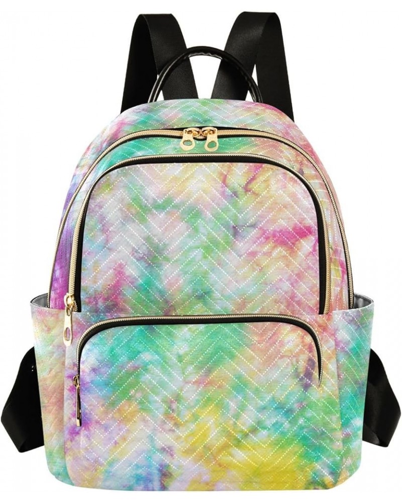 Women Backpack Classic Tie Dye Durable Travel Backpack Lightweight Handbag Lady Purse Roomy Double Zipper Weekend Bag for Eve...