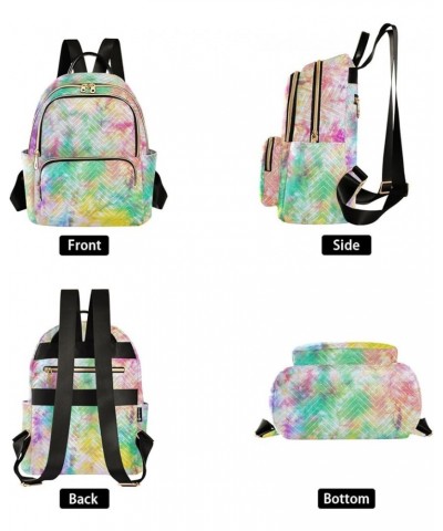 Women Backpack Classic Tie Dye Durable Travel Backpack Lightweight Handbag Lady Purse Roomy Double Zipper Weekend Bag for Eve...