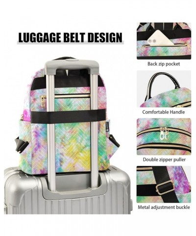 Women Backpack Classic Tie Dye Durable Travel Backpack Lightweight Handbag Lady Purse Roomy Double Zipper Weekend Bag for Eve...