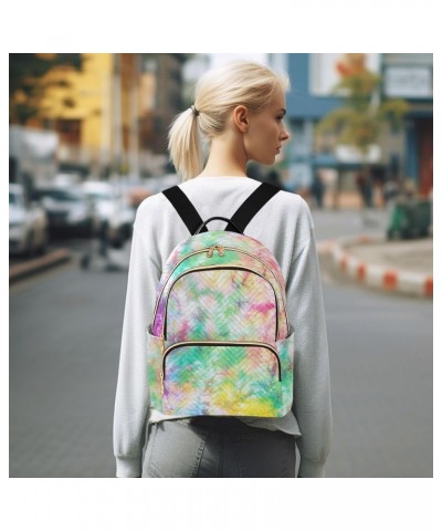 Women Backpack Classic Tie Dye Durable Travel Backpack Lightweight Handbag Lady Purse Roomy Double Zipper Weekend Bag for Eve...