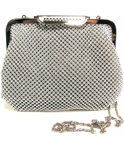 Womens clutch metal mesh evening purse bag for Cocktail Party Prom Wedding Banquet Silver $15.65 Evening Bags