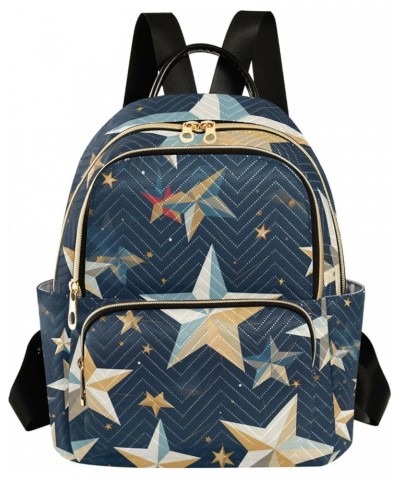 Mini Backpack Purse for Women, 3d Stars Travel Bag Casual Daypack Shoulder Bag Small $13.44 Backpacks