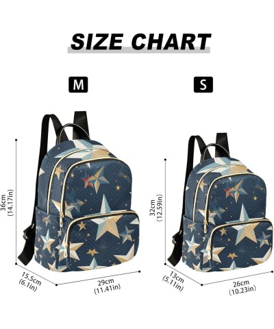 Mini Backpack Purse for Women, 3d Stars Travel Bag Casual Daypack Shoulder Bag Small $13.44 Backpacks