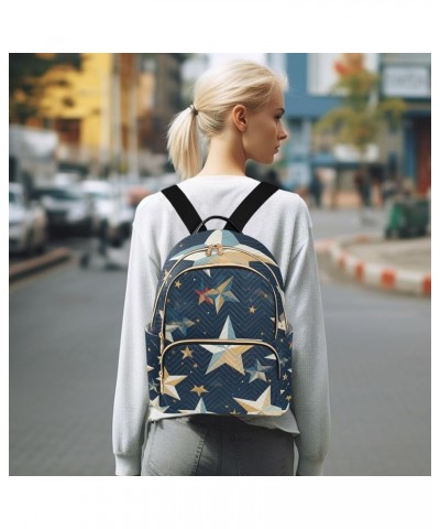 Mini Backpack Purse for Women, 3d Stars Travel Bag Casual Daypack Shoulder Bag Small $13.44 Backpacks