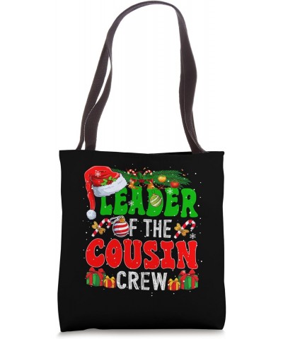 Leader Of The Cousin Crew Christmas Santa Costume Red Color Tote Bag $11.87 Totes