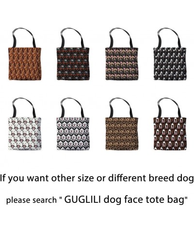 Dog Face Pattern Canvas Tote Bag Funny Puppy Shih Tzu Handbag Gift for Dog Lovers Storage Shoulder Bag Shih Tzu 2 $9.89 Totes