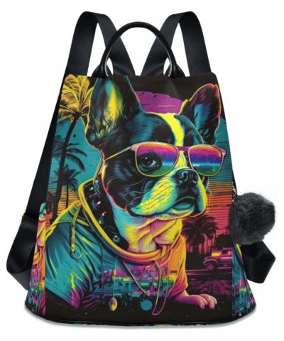 Puppy Dog 80s Style Backpack for Women, Fashion Anti Theft Casual Daypack Shoulder Bag Purse for Travel Work 15 inches $16.40...