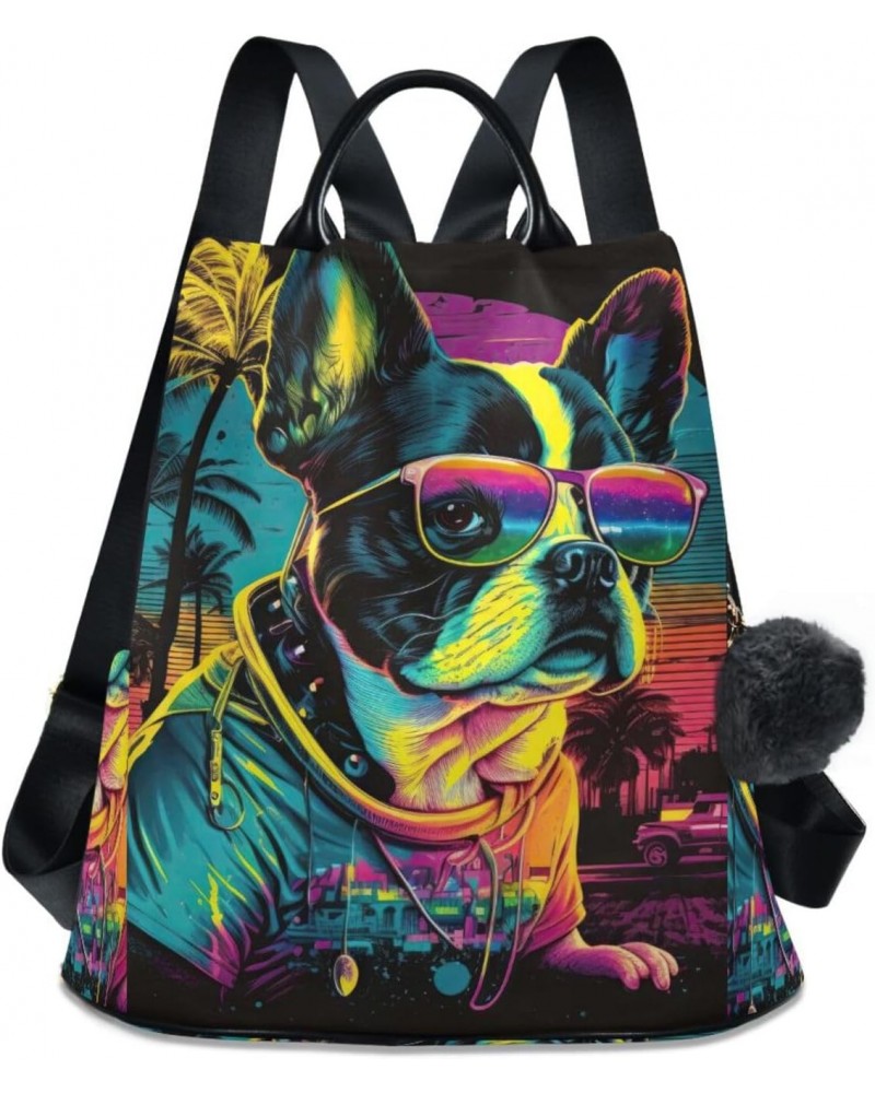 Puppy Dog 80s Style Backpack for Women, Fashion Anti Theft Casual Daypack Shoulder Bag Purse for Travel Work 15 inches $16.40...