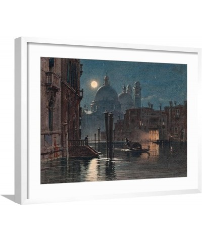 Wall Giclee Print Venice under Moonlight, 1869 on White Frame by Caravaggio, 16x12 24" x 18" White Frame $38.48 Handbags