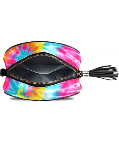 Women's Rainbow Tie Dye Swirl Pride Prints Crossbody Bag Fashion Purses Bag Cross Body Bag Shoulder Handbag with Adjustable C...