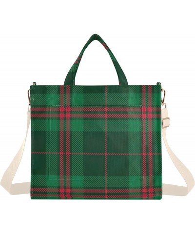 Womens Totes Bags Tartan Plaid Red White Tote Bag Travel Womens Personalized Gifts Tote Bag with Pockets Tartan Plaid Red Whi...