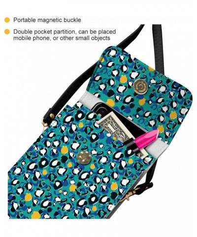 Custom Print Mini Crossbody Bag for Cell Phone Card Holder with Adjustable Shoulder Strap for Women Rose Leopard $12.47 Shoul...