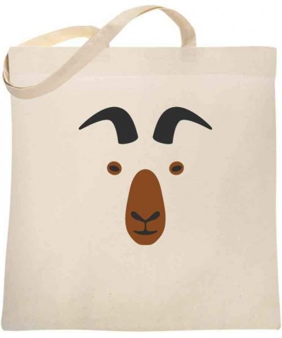 Goat Big Animal Face Cute Funny Natural 15x15 inches Large Canvas Tote Bag Women $12.97 Totes