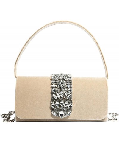 Stylish Shoulder Bag With Sparkling Stones Versatile And Practical Evening Clutch Purses For Wome Girls Khaki $12.86 Evening ...