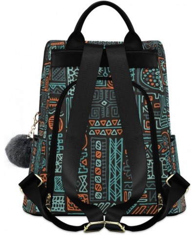 Women Fashion Backpack - Tropical Tribal Pattern, Anti Theft Casual Daypack Shoulder Bag Purse for Travel Work 15 inches $18....