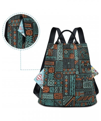 Women Fashion Backpack - Tropical Tribal Pattern, Anti Theft Casual Daypack Shoulder Bag Purse for Travel Work 15 inches $18....