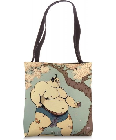 Cherry Blossom Sumo Fighter of Strength Honor Tote Bag $13.86 Totes