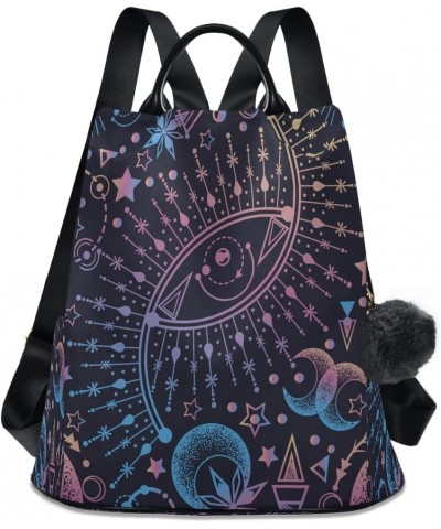 Black Star Constellations Women Backpack Anti Theft Back Pack Shoulder Fashion Bag Purse Multicolor1 $9.45 Backpacks