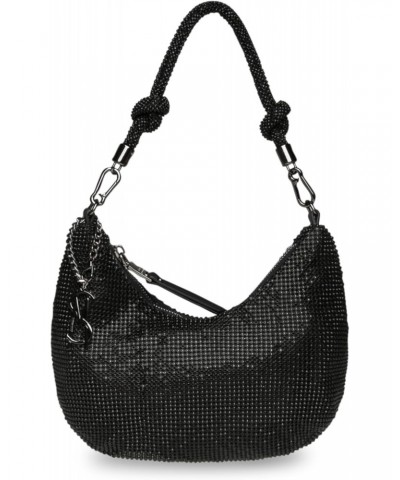 Kaya Rhinestone Hobo Bag, Black $42.03 Hobo Bags