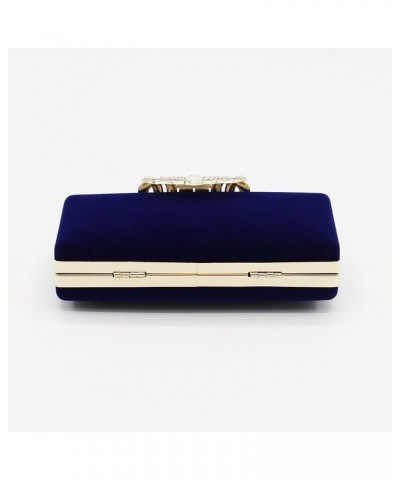 Womens Evening Cocktail Wedding Party Handbag Clutch Purse Wallet Blue $10.58 Evening Bags