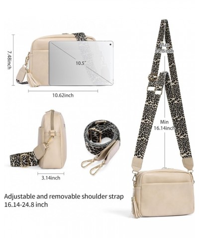 Crossbody Bags for Women Trendy Small Zipper Camera Bag Crossbody Purse Shoulder Handbags with Wide Guitar Strap B04-white $1...