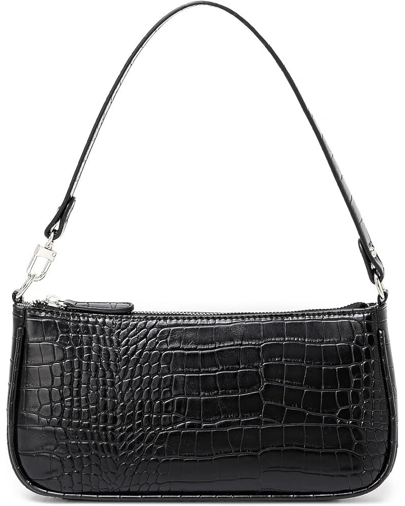 Quilted Crossbody Bags for women Designer Shoulder Handbags Small Purse E2-black $15.64 Shoulder Bags