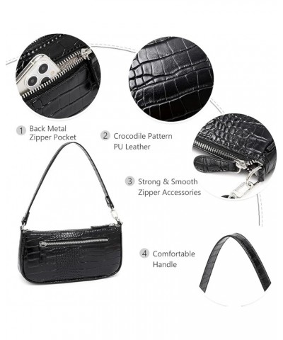 Quilted Crossbody Bags for women Designer Shoulder Handbags Small Purse E2-black $15.64 Shoulder Bags