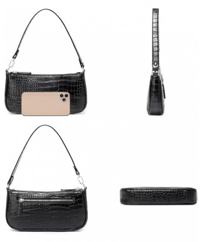 Quilted Crossbody Bags for women Designer Shoulder Handbags Small Purse E2-black $15.64 Shoulder Bags