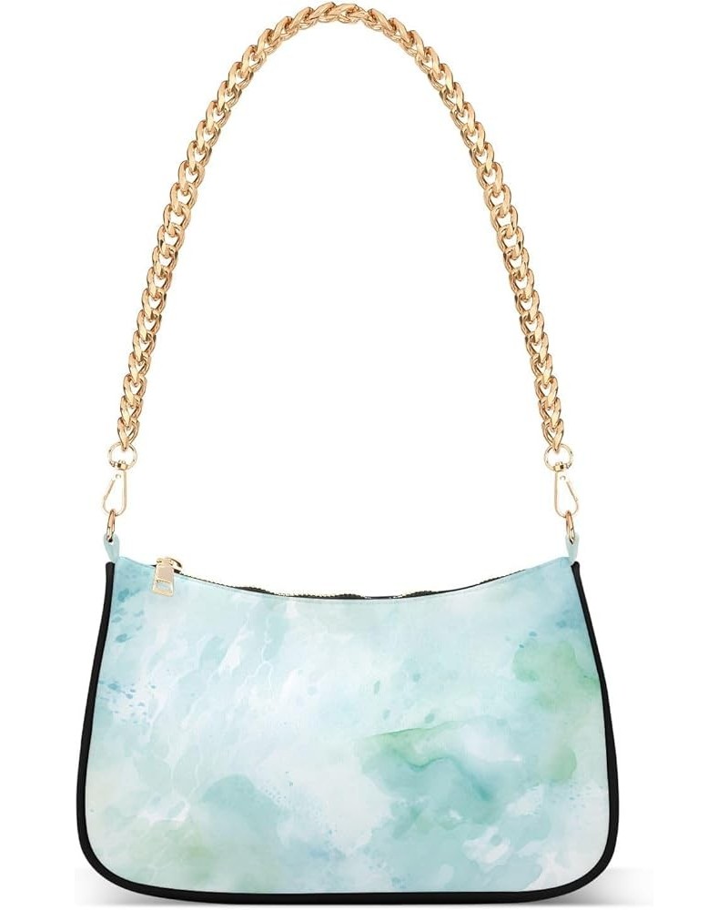 Women Handbag Purses Light Green Marble Chain Shoulder bag Chain Clutch Tote Handbags Hobo Shoulder Bag Pattern 526 $14.70 Sh...