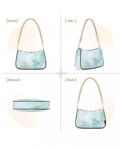 Women Handbag Purses Light Green Marble Chain Shoulder bag Chain Clutch Tote Handbags Hobo Shoulder Bag Pattern 526 $14.70 Sh...