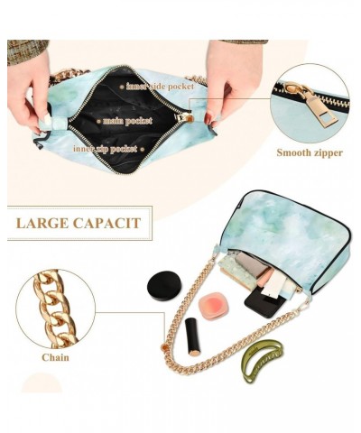 Women Handbag Purses Light Green Marble Chain Shoulder bag Chain Clutch Tote Handbags Hobo Shoulder Bag Pattern 526 $14.70 Sh...