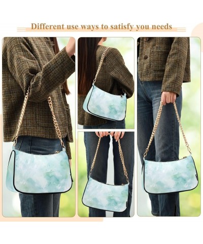 Women Handbag Purses Light Green Marble Chain Shoulder bag Chain Clutch Tote Handbags Hobo Shoulder Bag Pattern 526 $14.70 Sh...