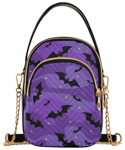 Halloween Bat Crossbody Bags for Women Crossbody Bag Cell Phone Shoulder Purses with Chain Strap for Daily Use $12.22 Crossbo...