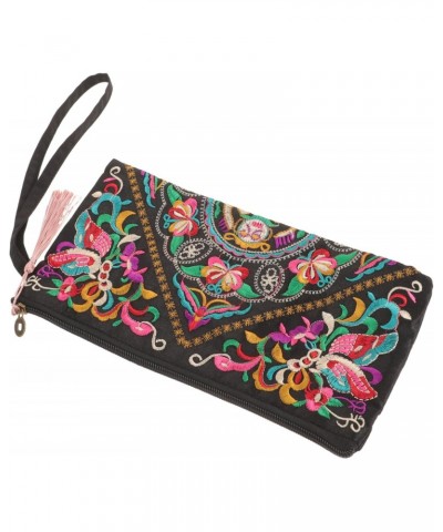 Womens Wristlet Wallets Ladies Purses Embroidered Wallet Women Ethnic Women Tote Handbags Clutches for Women Wallets for Wome...