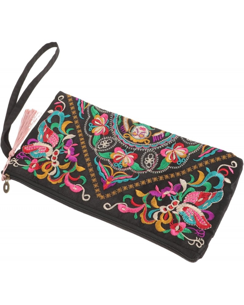 Womens Wristlet Wallets Ladies Purses Embroidered Wallet Women Ethnic Women Tote Handbags Clutches for Women Wallets for Wome...