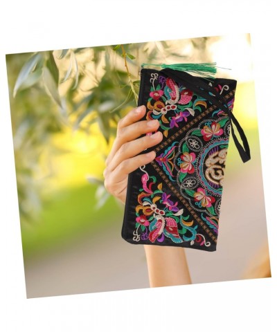 Womens Wristlet Wallets Ladies Purses Embroidered Wallet Women Ethnic Women Tote Handbags Clutches for Women Wallets for Wome...