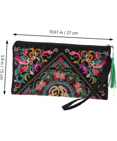 Womens Wristlet Wallets Ladies Purses Embroidered Wallet Women Ethnic Women Tote Handbags Clutches for Women Wallets for Wome...