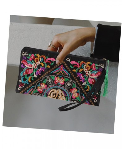 Womens Wristlet Wallets Ladies Purses Embroidered Wallet Women Ethnic Women Tote Handbags Clutches for Women Wallets for Wome...